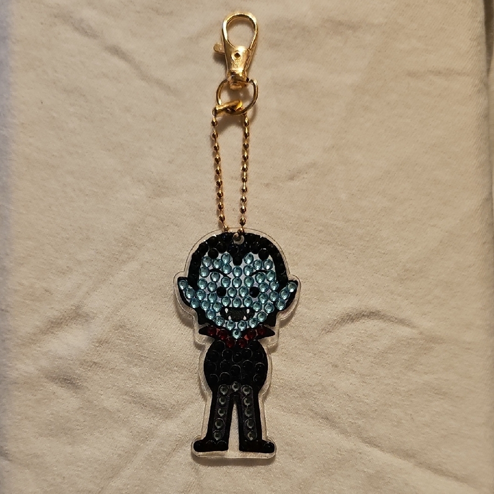 Rhinestone Vampire Keychain